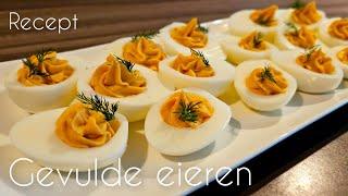 Gevulde eieren maken snel en makkelijk Feestdagen recept|deviled eggs recipe Christmas recipe|