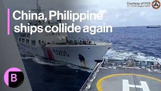 Chinese, Philippine Ships Collide In South China Sea