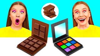 Real Food vs Chocolate Food Challenge | Funny Moments by GoFun Challenge