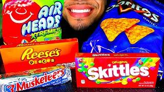 ASMR CANDY EATING JUNK FOOD MOUTH SOUNDS BIG BITES CRUNCHY MUKBANG JERRY