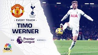 Every touch by Timo Werner in Tottenham debut v. Manchester United | Premier League | NBC Sports