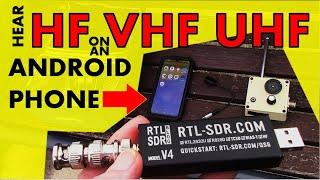 Hear HF VHF UHF on an Android phone