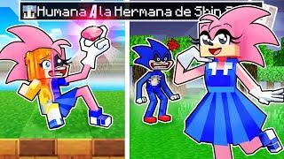 ¡De HUMANA a la HERMANA de SHIN SONIC en Minecraft!