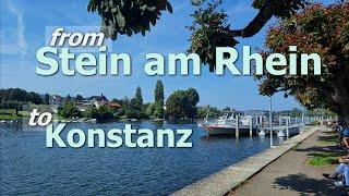 From Stein am Rhein (Switzerland) to Konstanz (Germany)