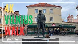 【4K】 Lithuania Vilnius Walk - Unesco Old Town Walking on a Sunny December Day | short version