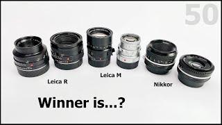  WORTH IT? | £3K Leica - £50 Nikkor | 50mm Leica Summicron R vs Summicron M vs Summilux