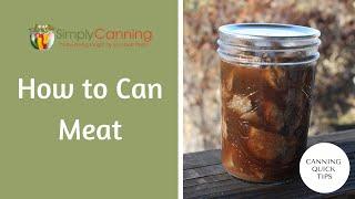 How to Can Meat from the refrigerator or freezer.  Do I put it cold in the jar??