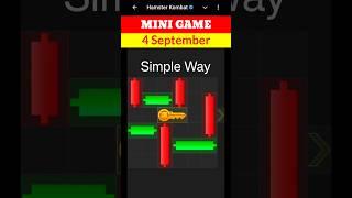 Hamster Kombat Mini Game Today 4 September Unlock Key | 4 September Mini Game Hamster | #mini game