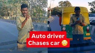 Auto driver chases down car to stop him