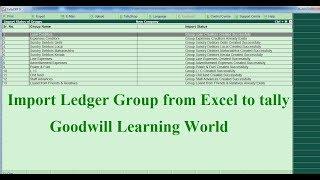 Tally TDL for Import Ledger Group from Excel to Tally  || Tally Add on free Download