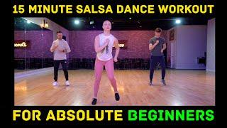 15 Minute Salsa Dance Workout For Absolute Beginners | Follow Along Dance Routine