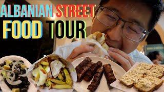 ALBANIAN STREET FOOD TOUR - KOFTE, SOUVLAKI and TRADITIONAL FOODS in Tirana, Albania!