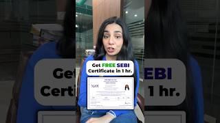 Get SEBI & NISM Certified For FREE!