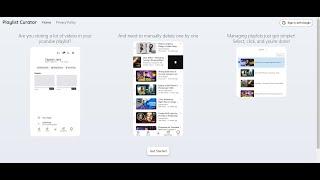 Youtube PlayList Management