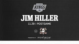 Head Coach Jim Hiller | 11.29 LA Kings win over Anaheim Ducks