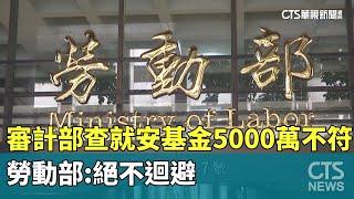 審計部查就安基金「5000萬不符用途」　勞動部：絕不迴避｜華視新聞 20241218 @CtsTw