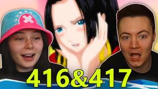 LOVESICK? LETS SAVE ACE!  One Piece Ep 416 & 417 REACTION & REVIEW