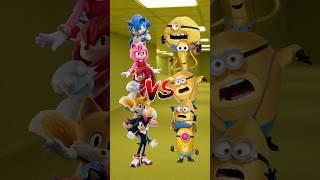 Sonic Team VS Mega Minions #shorts #sonicthehedgehog #minions #fyp #edit