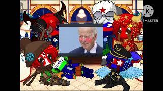 Countryhumans react to Trump x Biden part 1 | Sasha OC