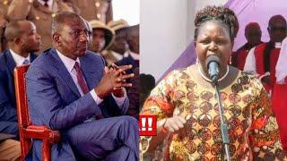 RUTO ALMOST WALKED OUT OF CHURCH AFTER RANGWE ODM MP LILIAN GOGO LECTURED HIM FACE TO FACE