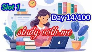 Day 14/100 STUDY WITH ME LIVE  #UPSC#JEE#NEET#SSC pomodoro 50/10