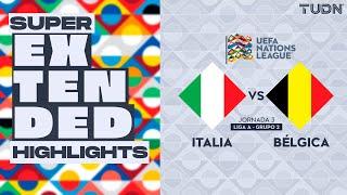 SUPER EXTENDED HIGHLIGHTS | Italia vs Bélgica | UEFA Nations League 2024 | TUDN