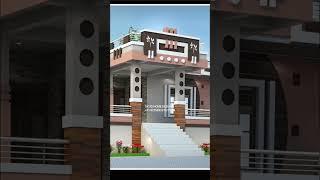 Beautiful  ️single floor village  house design DK 3D HOME DESIGN