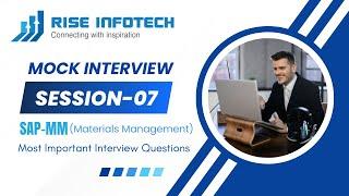 SAP-MM Consultant Mock Interview | Session 07 | 3-5 Years Experienced candidates