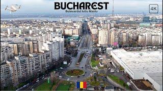 Bucharest Romania | 4K Drone Footage | Bulevardul Iuliu Maniu after Rain