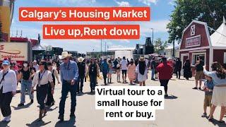 Calgary’s hot housing ,for Rent or Buy, Tour to a Rental property, Calgary, Alberta , Canada.