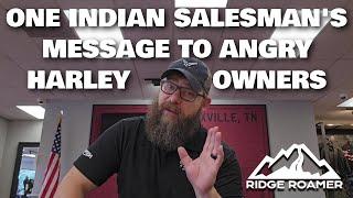 An Indian Salesman's Advice To Angry Non-Woke Harley Davidson Owners and Current Trade Values