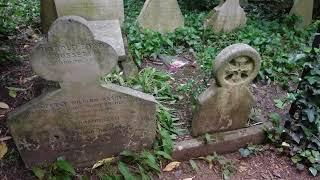 "Remember" Christina Rossetti poem over Highgate Cemetery Gravesite in London; Joe Pasquale reading