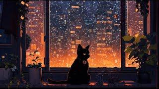 Winter lofi ️ Chill with my cat [ Chill Music ~ Lofi Beats To Chill / Relax To ]