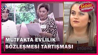 Ece'nin Evlilik Sözleşmesi Tartışma Konusu Oldu.  - Gelinim Mutfakta 682.Bölüm