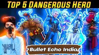 Top 5 Dangerous Hero Bullet Echo India Gun Game | Top 5 Hero Bullet Echo India Gun Game