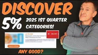 ANNOUNCED: Discover 5% Cash Back Categories for Q1 2025   Discover it Bonus Credit Card Rewards