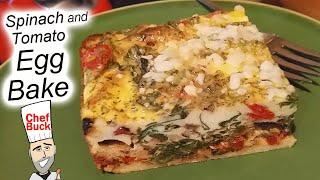 Best Egg Bake with Spinach and Tomato