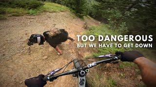 Nightmare situation on the World's Steepest Mountain Bike Trail