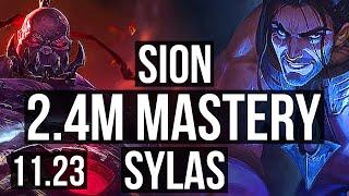 SION vs SYLAS (TOP) | 2.4M mastery, 7/3/13 | KR Master | 11.23