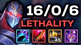 How To CARRY With FULL LETHALITY ZED (NO ECLIPSE)