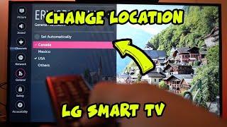 LG Smart TV How To Change the Region & Country