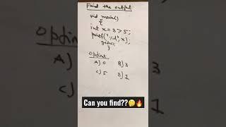 Can you find the Output? #shorts #shortsyoutube #shortsvideo #clanguage #gate #findoutput