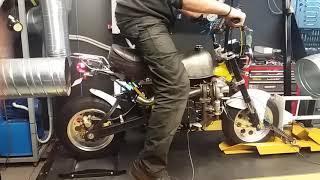 Honda Z50j turbo injection (210cc) by MRL dyno and remapping ecu at Speed House Garage - Dyno