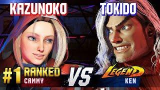 SF6 ▰ KAZUNOKO (#1 Ranked Cammy) vs TOKIDO (Ken) ▰ High Level Gameplay