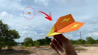 Lightning Boboiboy Airplane - Lightning element - How to make a paper airplane origami easy