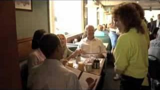 The Obamas and Bidens at the Yankee Kitchen Diner