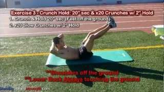 Phase 1 Day 1 & 4 Running Exercises: Legs & Abdominal Exercise Workout Routine