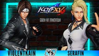 KOFXV Violent Kain (Kyo/K'/Iori) Vs Serafin (Duolon/Mature/K') King of fighters high level New Patch