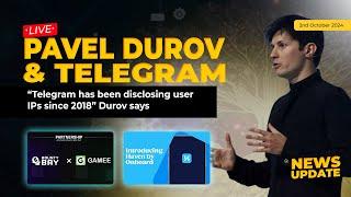  Telegram has been disclosing user IPs since 2018, Durov says   Onboard Launches a global club de