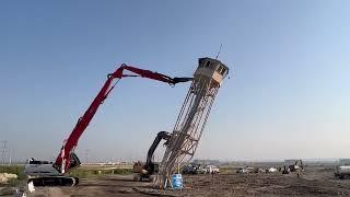 The last guard tower comes down at old Utah State Prison